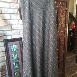 A.GIANNETTI 12 black white wool blend Aline skirt